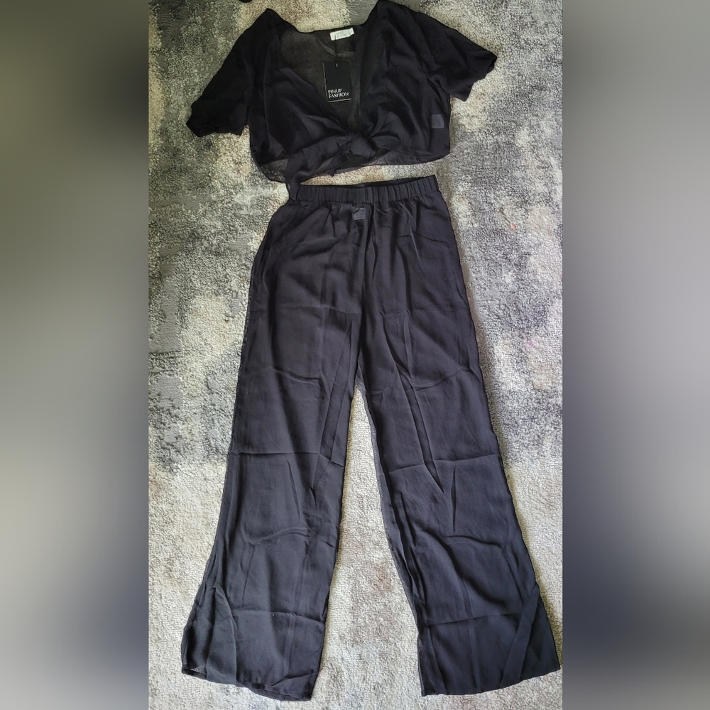 Women's 2 piece sheer outfit